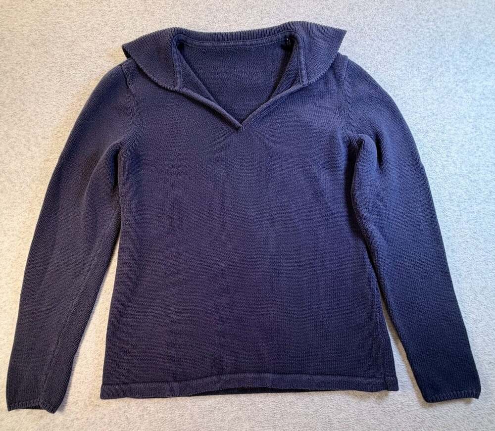 Lauren Ralph Lauren Sailor Collar Sweater Navy Blue